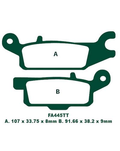 Plaquettes Freins EBC Plaquette EBC-FA445TT