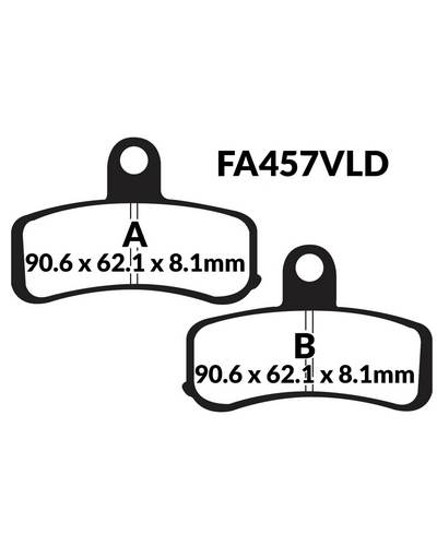 Plaquettes Freins EBC Plaquette EBC-FA457VLD