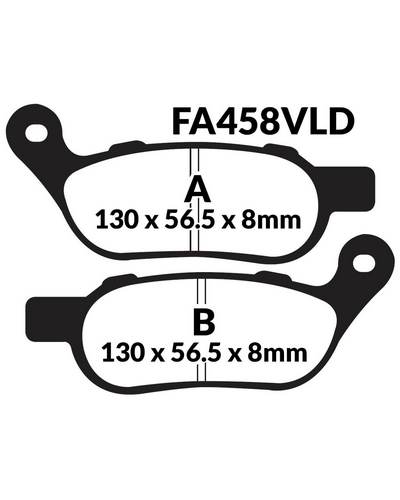 Plaquettes Freins EBC Plaquette EBC-FA458VLD