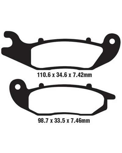 Plaquettes Freins EBC Plaquette EBC-FA465R