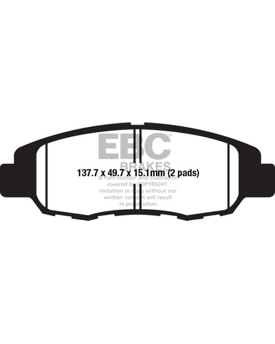 Plaquettes Freins EBC Plaquette EBC-FA4670