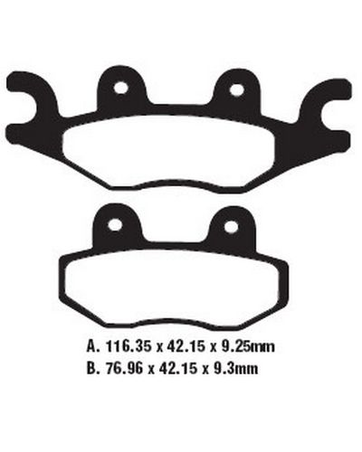 Plaquettes Freins EBC Plaquette EBC-FA484R