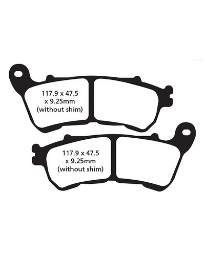 Plaquettes Freins EBC Plaquette EBC-FA640