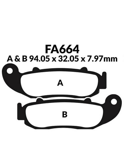 Plaquettes Freins EBC Plaquette EBC-FA664