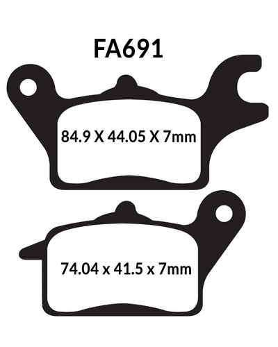 Plaquettes Freins EBC Plaquette EBC-FA691