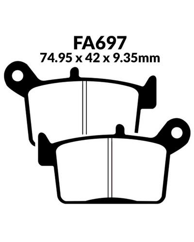 Plaquettes Freins EBC Plaquette EBC-FA697