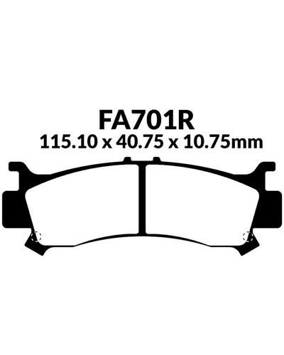 Plaquettes Freins EBC Plaquette EBC-FA701R