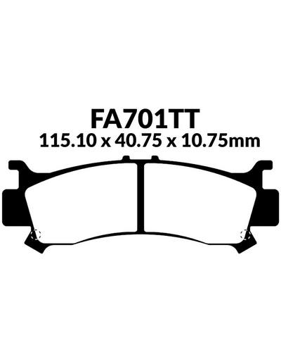 Plaquettes Freins EBC Plaquette EBC-FA701TT