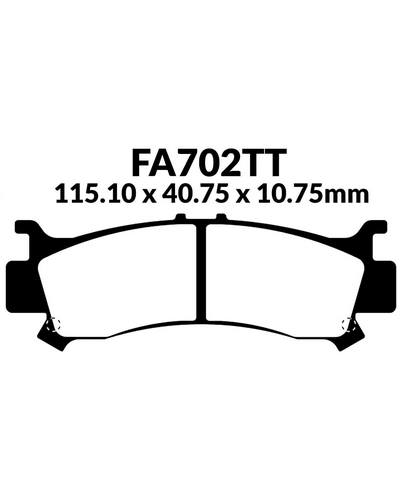 Plaquettes Freins EBC Plaquette EBC-FA702TT