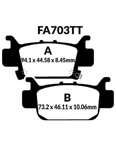 Plaquettes Freins EBC Plaquette EBC-FA703TT