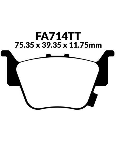 Plaquettes Freins EBC Plaquette EBC-FA714TT