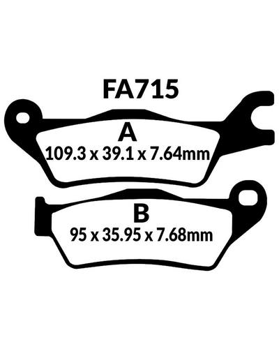 Plaquettes Freins EBC Plaquette EBC-FA715