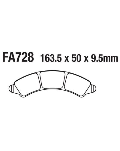 Plaquettes Freins EBC Plaquette EBC-FA728R