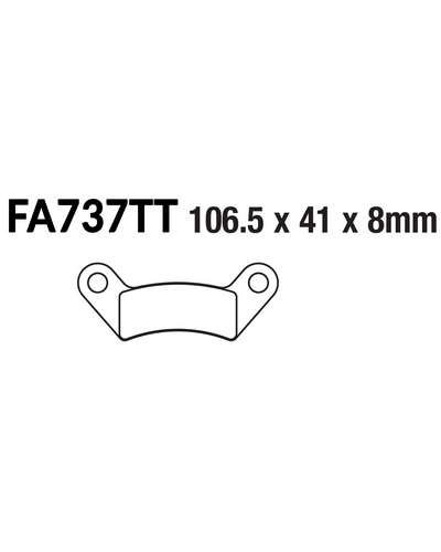 Plaquettes Freins EBC Plaquette EBC-FA737TT