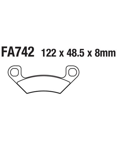 Plaquettes Freins EBC Plaquette EBC-FA742R