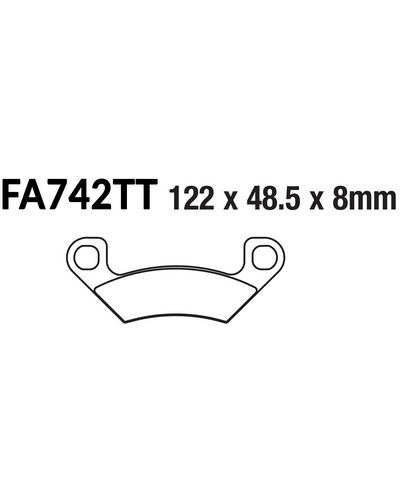 Plaquettes Freins EBC Plaquette EBC-FA742TT