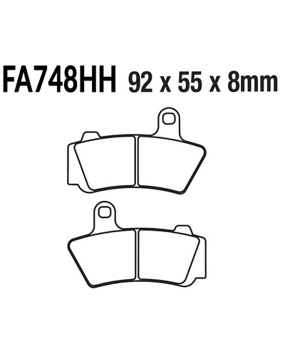 Plaquettes Freins EBC Plaquette EBC-FA748HH