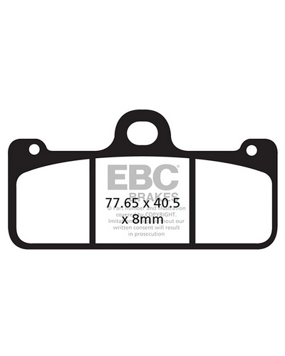 Plaquettes Freins EBC Plaquette EBC-GFA158HH Plaquettes Freins EBC Plaquette EBC-GFA158HH
