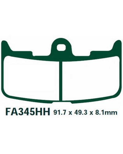 Plaquettes Freins EBC Plaquette EBC-GFA345HH