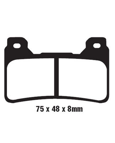 Plaquettes Freins EBC Plaquette EBC-GPFA390HH  ( Race Use Only)