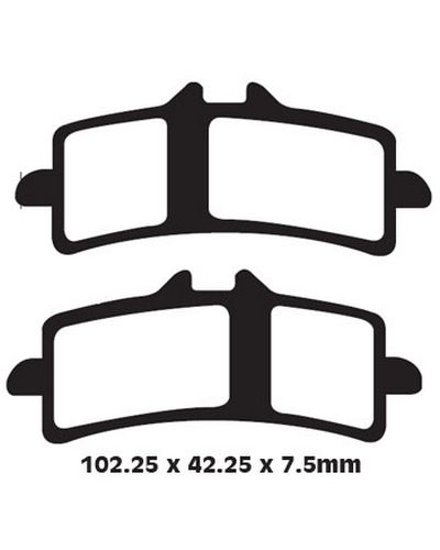 Plaquettes Freins EBC Plaquette EBC-GPFA447HH  ( Race Use Only)