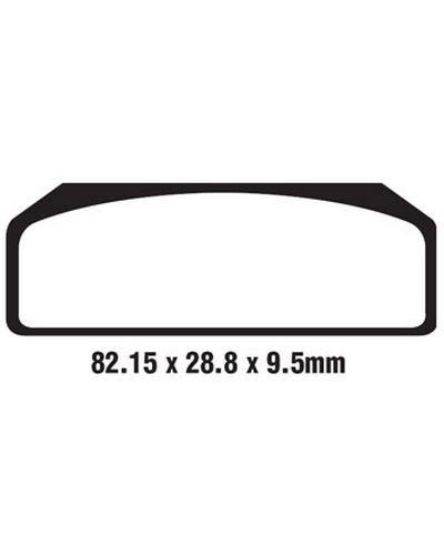 Plaquettes Freins EBC Plaquette EBC-GPFA611HH  ( Race Use Only)