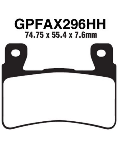 Plaquettes Freins EBC Plaquette EBC-GPFAX296HH ( Race Use Only)