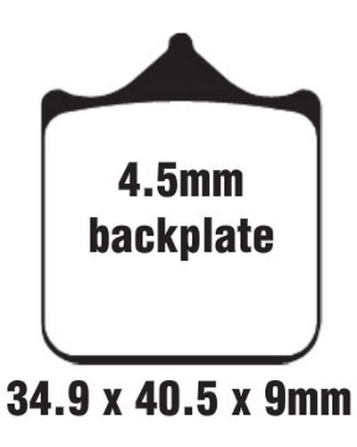 Plaquettes Freins EBC Plaquette EBC-GPFAX604/4HH ( Race Use Only)