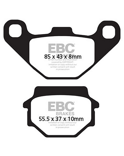 Plaquettes Freins EBC Plaquette EBC-SFA067 Carbon Plaquettes Freins EBC Plaquette EBC-SFA067 Carbon