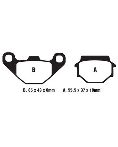 Plaquettes Freins EBC Plaquette EBC-SFA067