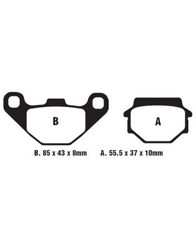 Plaquettes Freins EBC Plaquette EBC-SFA067HH