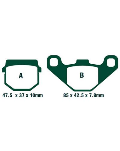 Plaquettes Freins EBC Plaquette EBC-SFA083/2