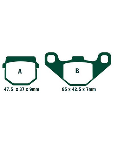 Plaquettes Freins EBC Plaquette EBC-SFA083HH