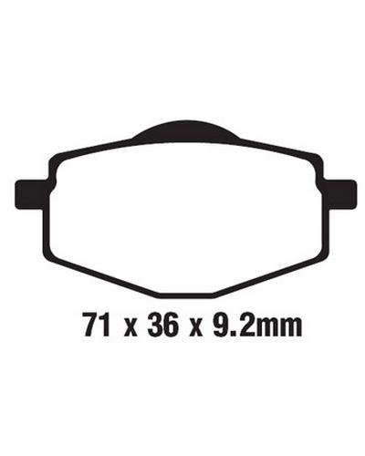 Plaquettes Freins EBC Plaquette EBC-SFA101 Carbon
