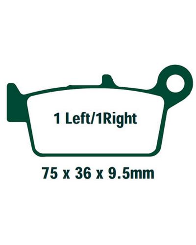 Plaquettes Freins EBC Plaquette EBC-SFA131/2