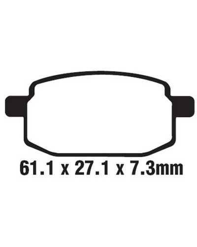 Plaquettes Freins EBC Plaquette EBC-SFA169 Carbon