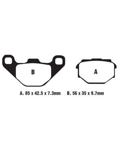 Plaquettes Freins EBC Plaquette EBC-SFA173