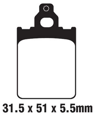 Plaquettes Freins EBC Plaquette EBC-SFA186 Carbon Plaquettes Freins EBC Plaquette EBC-SFA186 Carbon