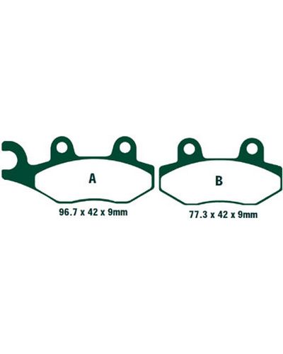 Plaquettes Freins EBC Plaquette EBC-SFA228HH