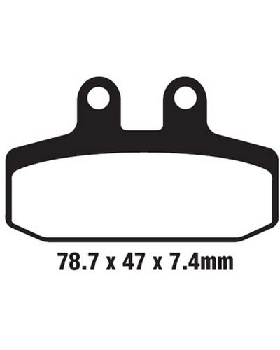 Plaquettes Freins EBC Plaquette EBC-SFA256 Carbon Plaquettes Freins EBC Plaquette EBC-SFA256 Carbon