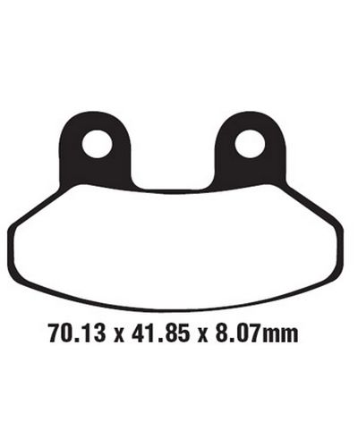 Plaquettes Freins EBC Plaquette EBC-SFA306 Carbon