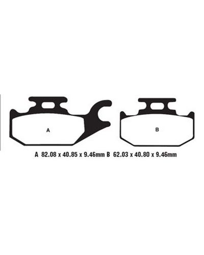 Plaquettes Freins EBC Plaquette EBC-SFA307