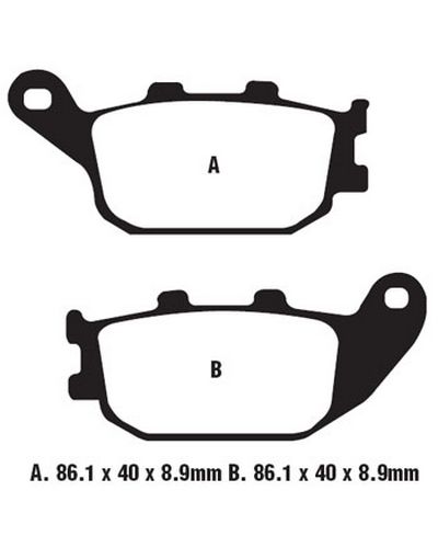 Plaquettes Freins EBC Plaquette EBC-SFA358HH