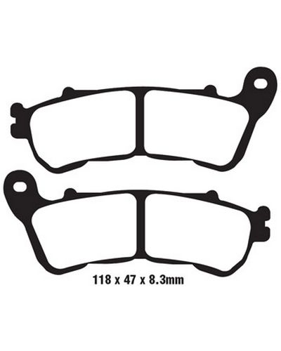 Plaquettes Freins EBC Plaquette EBC-SFA388 Carbon