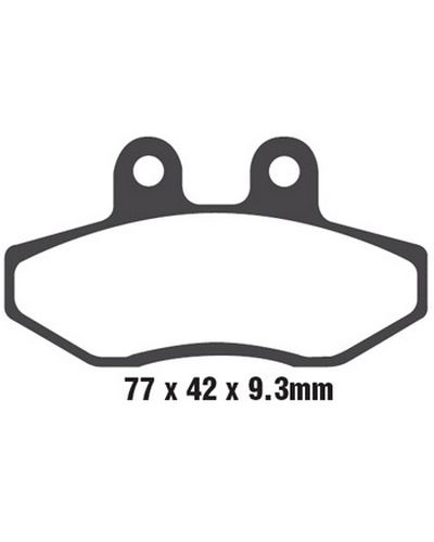 Plaquettes Freins EBC Plaquette EBC-SFA393 Carbon