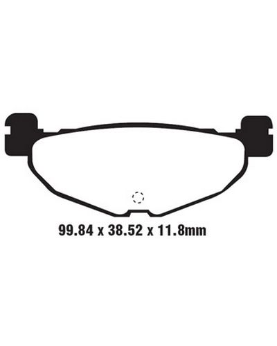 Plaquettes Freins EBC Plaquette EBC-SFA408 Carbon Plaquettes Freins EBC Plaquette EBC-SFA408 Carbon
