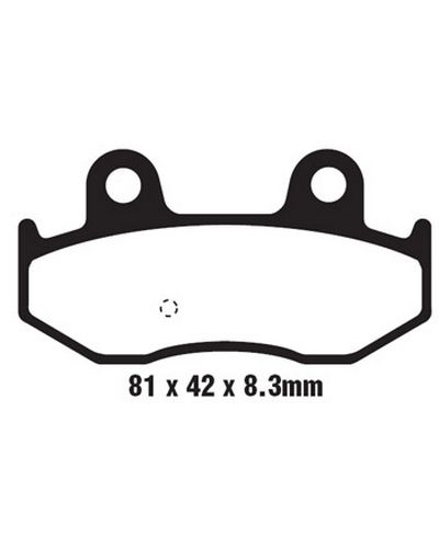 Plaquettes Freins EBC Plaquette EBC-SFA411 Carbon