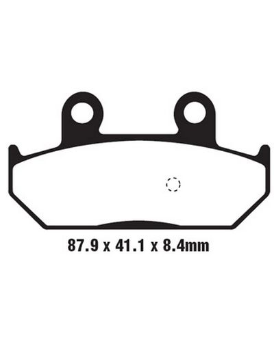 Plaquettes Freins EBC Plaquette EBC-SFA412 Carbon Plaquettes Freins EBC Plaquette EBC-SFA412 Carbon