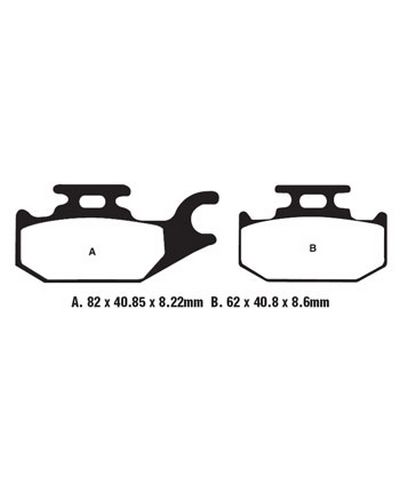 Plaquettes Freins EBC Plaquette EBC-SFA413