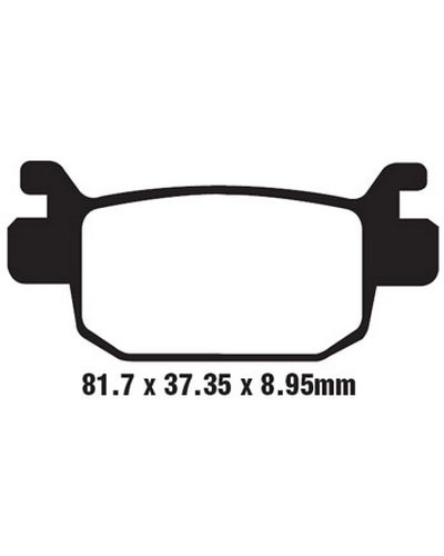 Plaquettes Freins EBC Plaquette EBC-SFA415 Carbon